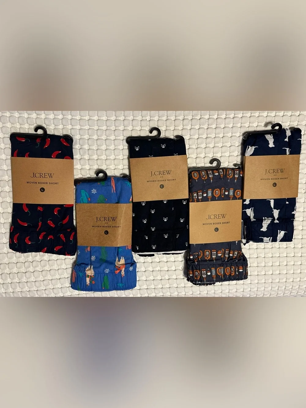 Men’s J.Crew Woven Boxer Shorts - 5 pack